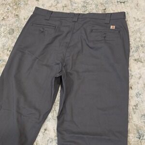 Carhartt B290 DKG Mens Relaxed Fit Work Pants Dark Grey Twill 42x34 Workwear